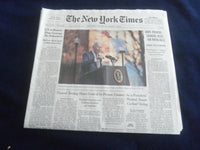 2022 JANUARY 12 NEW YORK TIMES - BIDEN ENDORSES CHANGING RULES FOR VOTING BILLS