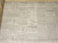 1921 JULY 8 NEW YORK TIMES NEWSPAPER- WARSHIPS ARRIVE, TAMPICO EXCILED - NT 8697