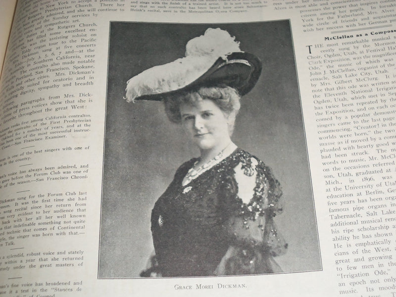 1905 SEPTEMBER 13 MUSICAL COURIER MAGAZINE - BIRDICE BLYE COVER - ADS - J 1261