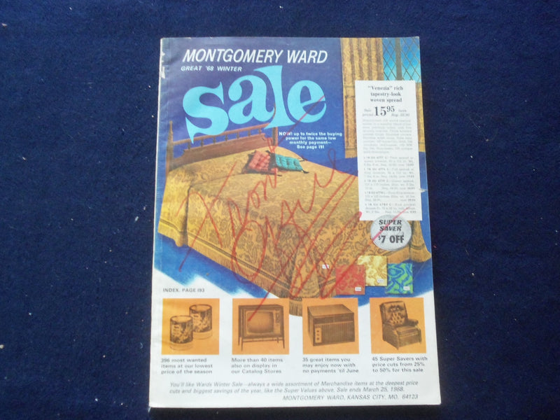 1968 WINTER MONTGOMERY WARD CATALOG - KANSAS CITY, MISSOURI - J 8477
