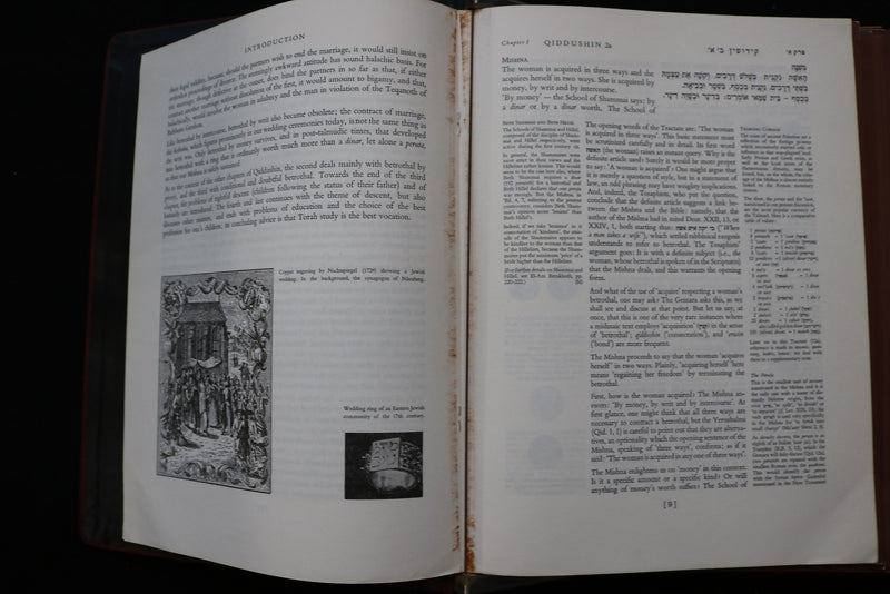1967 THE TALMUD - TRACTATE QUIDDUSHIN BOUND VOLUME OF #S 1-20 - KD 9574