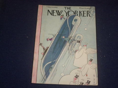 1934 OCTOBER 13 THE NEW YORKER MAGAZINE - ILLUSTRATED COVER - NY 2365