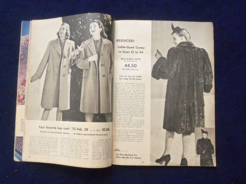 1946 ALDENS DOUBLE-SAVING MIDWINTER OPPORTUNITY SALE CATALOG - J 9383