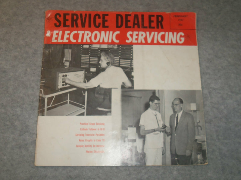 1956-1957 SERVICE DEALER AND ELECTRONIC SERVICING MANUAL - LOT OF 4 - J 6289
