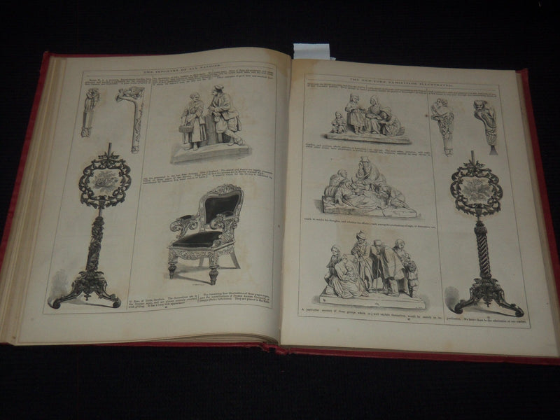 1854 THE WORLD OF ART & INDUSTRY ILLUSTRATED VOLUME -SILLIMAN - GOODRICH - Z 204