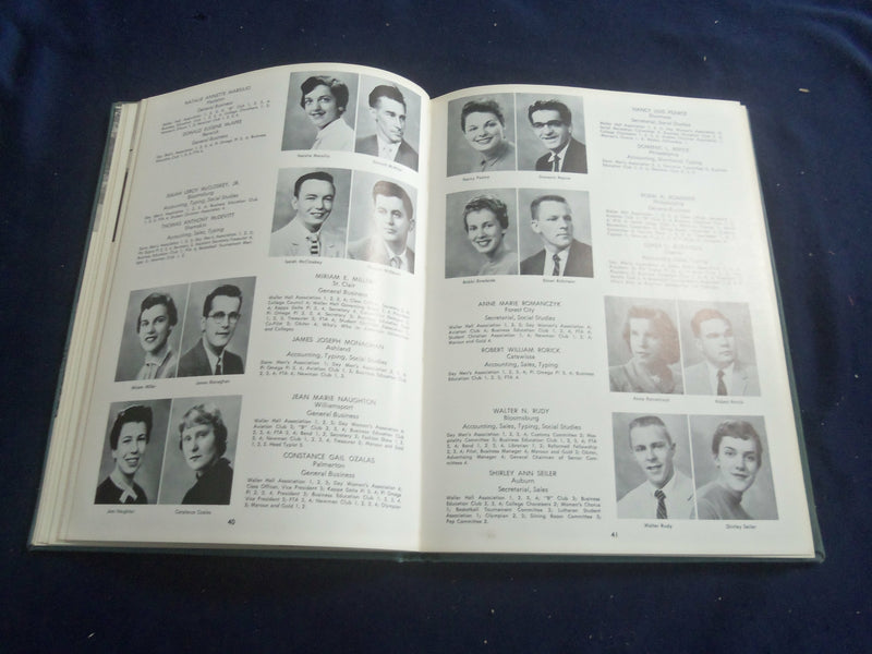 1957 ORBITER BLOOMSBURG STATE TEACHERS COLLEGE YEARBOOK- BLOOMSBURG, PA- YB 2653