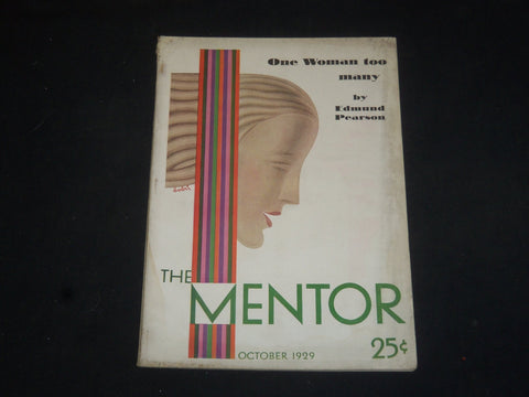1929 OCTOBER THE MENTOR MAGAZINE - ILLUSTRATIONS, STORIES, PHOTOS & ADS- SP 7607