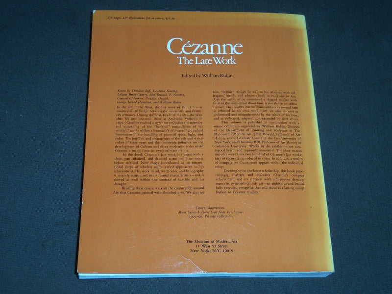1977 CEZANNE THE LATE WORK BOOK - SOFTCOVER - NICE PRINTS - KD 2062Q
