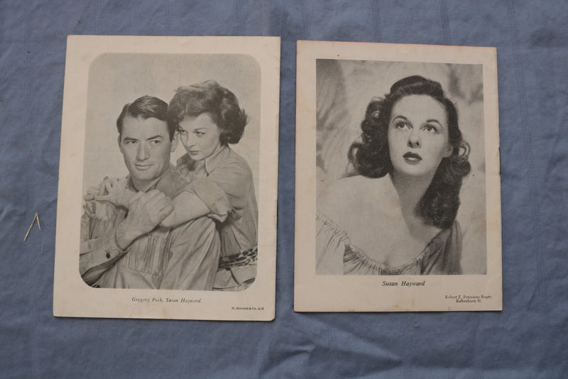 1950'S SUSAN HAYWARD MOVIE PROMO BOOKS IN DUTCH - LOT OF 10 - K 731