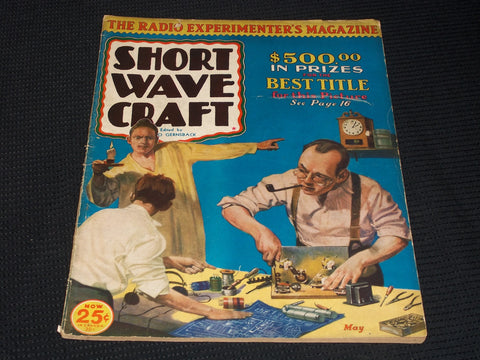 1933 MAY SHORT WAVE CRAFT MAGAZINE NICE COVER - E 133