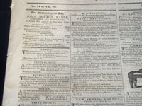 1841 APRIL 7 MASSACHUSETTS SPY NEWSPAPER - GENERAL HARRISON DEAD - NP 3968