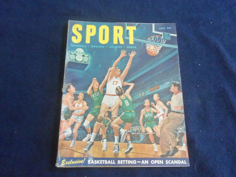 1951 JANUARY SPORT MAGAZINE - BASKETBALL BETTING - AN OPEN SCANDAL - ST 7218