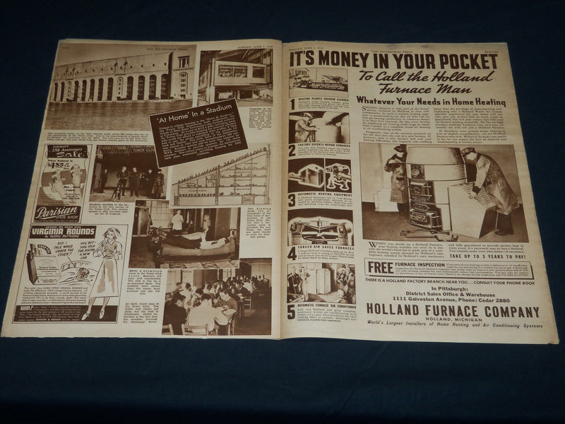 1938 JUNE 5 PITTSBURGH PRESS SUNDAY ROTO SECTION - ETHELREDA LEOPOLD - NP 4492