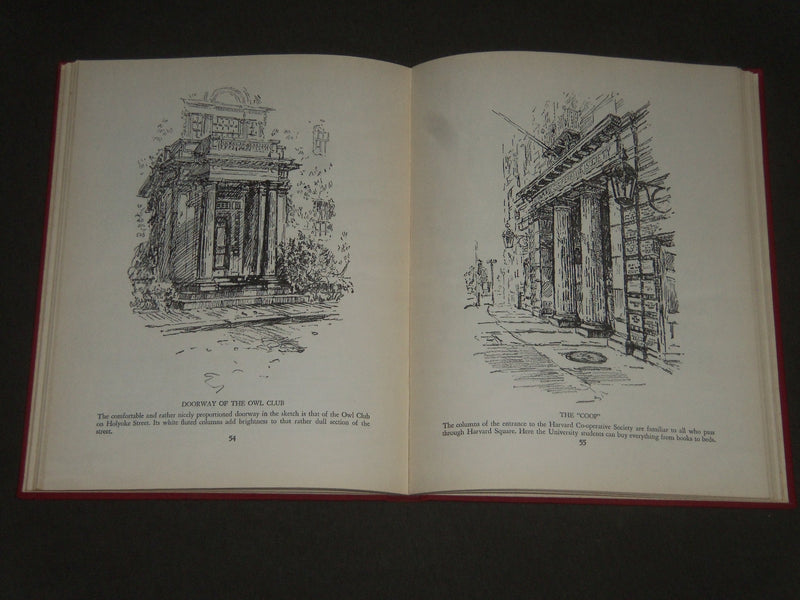 1940 HARVARD & CAMBRIDGE A SKETCH BOOK BY JACK FROST BOOK - KD 4325