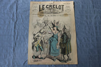1872 JULY 21 LE GRELOT NEWSPAPER - REGRETS PAR ALFRED PETIT - FRENCH - NP 8592