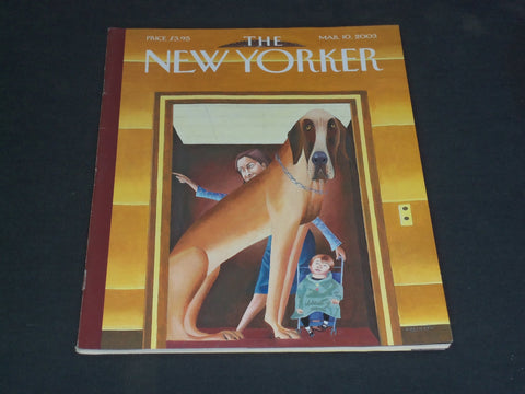 2003 MARCH 10 THE NEW YORKER MAGAZINE - ILLUSTRATED COVER - NY 1975