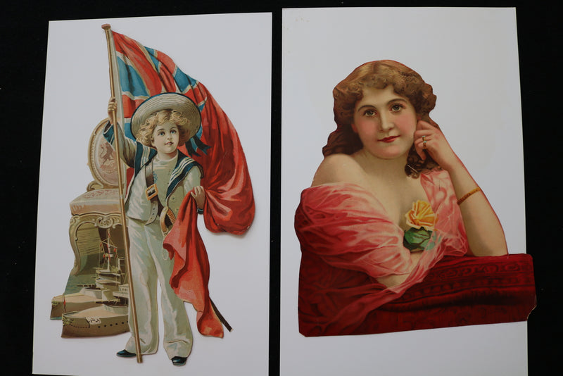 19TH CENTURY CUTOUTS - LOT OF 2 - K 2257