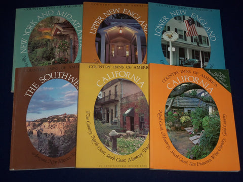1978-1980 COUNTRY INNS OF AMERICA LOT OF 6 DIFFERENT - GREAT INFORMATION - O 125