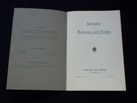 1906 BOOKS ON BUSINESS AND TRADES SOFTCOVER BOOK - CARNEGIE FREE LIBRARY- J 7179
