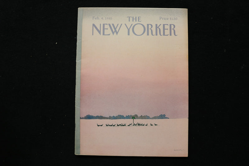 1985 FEBRUARY 4 NEW YORKER MAGAZINE - GREAT ILLUSTRATED COVER - NY 3177