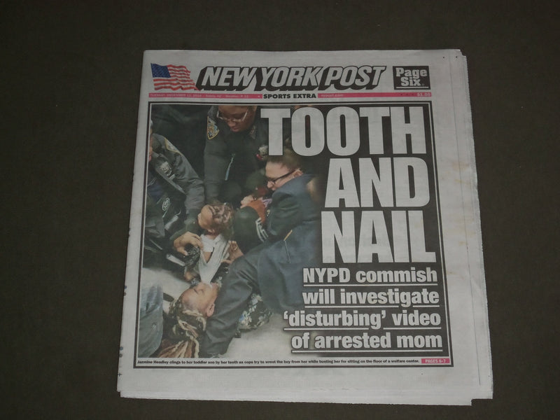 2018 DECEMBER 11 NEW YORK POST NEWSPAPER - COMMISH TO INVESTIGATE ARREST OF MOM