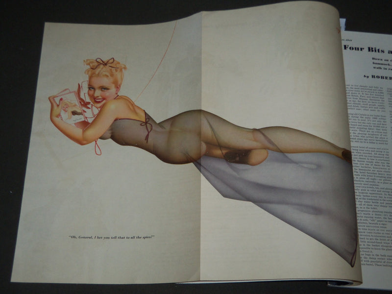 1941 NOVEMBER ESQUIRE MAGAZINE - VARGAS & PETTY ILLUSTRATIONS - ADS - ST 5043