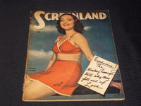 1943 JUNE SCREENLAND MAGAZINE - DOROTHY LAMOUR FRONT COVER - E 3642