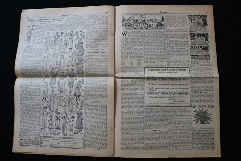 1918 MAY COMFORT NEWSPAPER - K 2949
