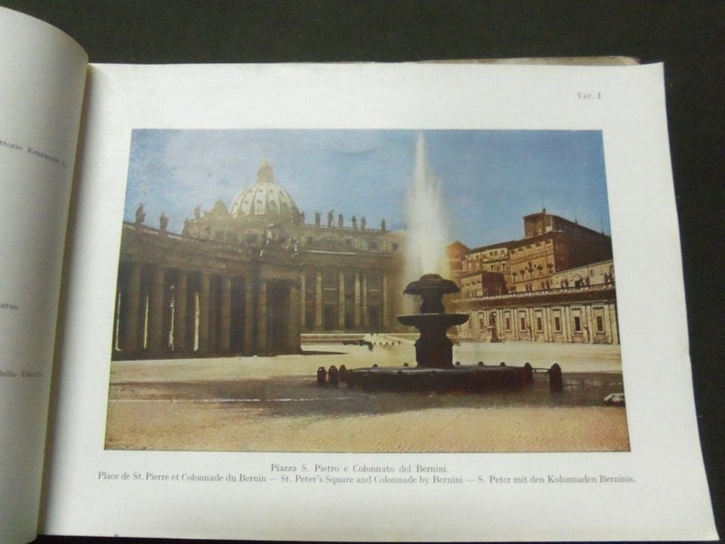 1900S ROMA VIEW BOOK - 100 TAVOLE IN TRICROMIA - IN 4 LANGUAGES - J 5206