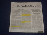 2021 JAN 12 NEW YORK TIMES- HOUSE SETS A VOTE TO IMPEACH TRUMP UNLESS PENCE ACTS