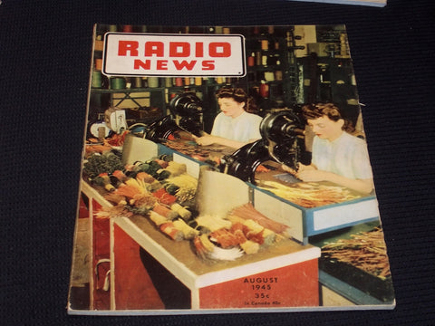 1945 AUGUST RADIO NEWS MAGAZINE - STANDARD TRANSFORMER CO. FRONT COVER - E 5179