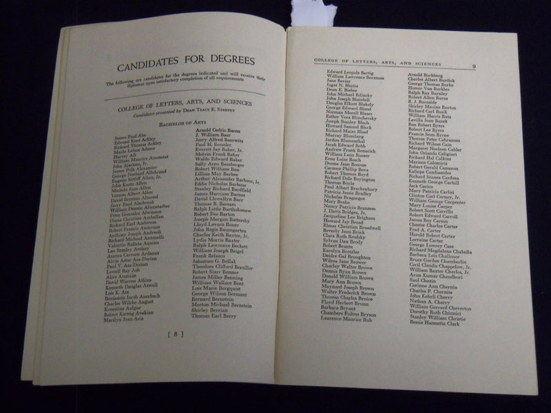 1950 UNIVERSITY OF SOUTHERN CALIFORNIA ANNUAL COMMENCEMENT PROGRAM - J 8799