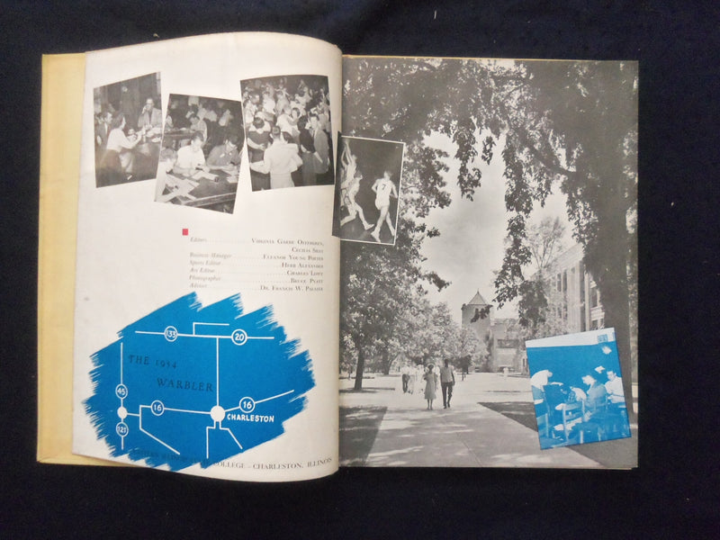 1954 WARBLER EASTERN ILLINOIS STATE COLLEGE YEARBOOK - CHARLESTON, IL - YB 3312