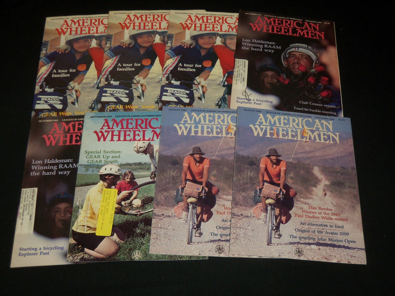 1981-1983 AMERICAN WHEELMAN MAGAZINE LOT OF 81 ISSUES - NICE COVERS - O 3225