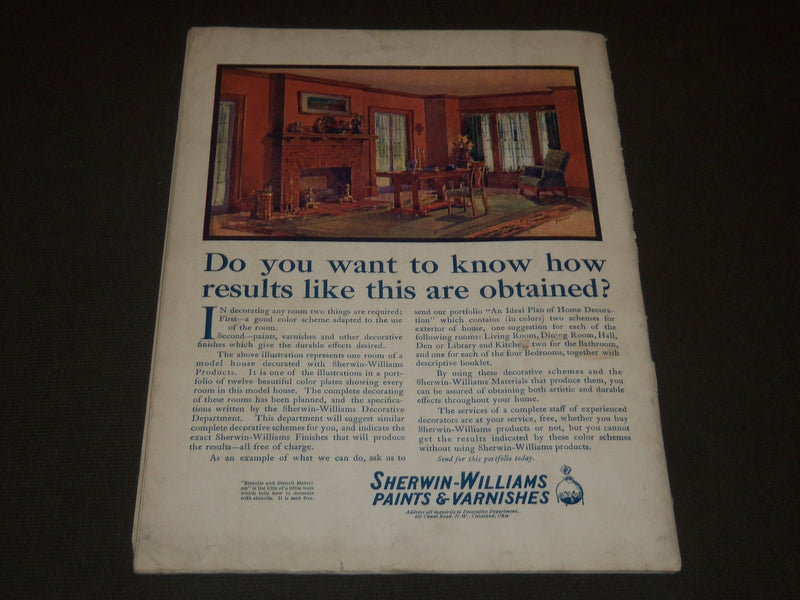 1909 OCTOBER THE HOUSE BEAUTIFUL MAGAZINE - GREAT PHOTOS & ADS - ST 399