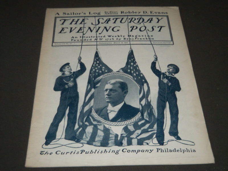 1901 MARCH 16 THE SATURDAY EVENING POST MAGAZINE - ILLUSTRATED COVER - SP 526