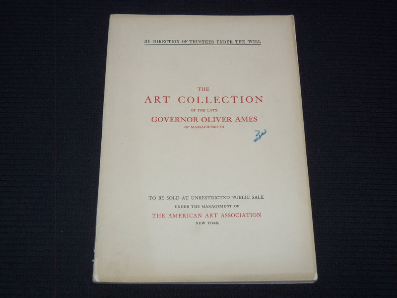1919 GOVERNOR OLIVER AMES ART COLLECTION BOOK - MASSACHUSETTS - J 7262
