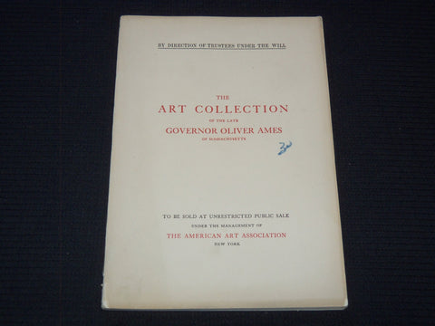 1919 GOVERNOR OLIVER AMES ART COLLECTION BOOK - MASSACHUSETTS - J 7262