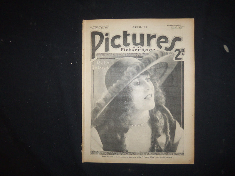 1919 JULY 12 PICTURES AND PICTUREGOER MAGAZINE - RUTH ROLAND - ST 3408