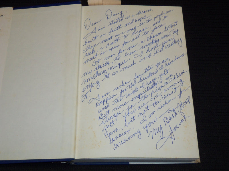 1985 CHILD'S PLAY HARDCOVER BOOK BY HOWARD SNYDER - INSCRIBED - KD 7718