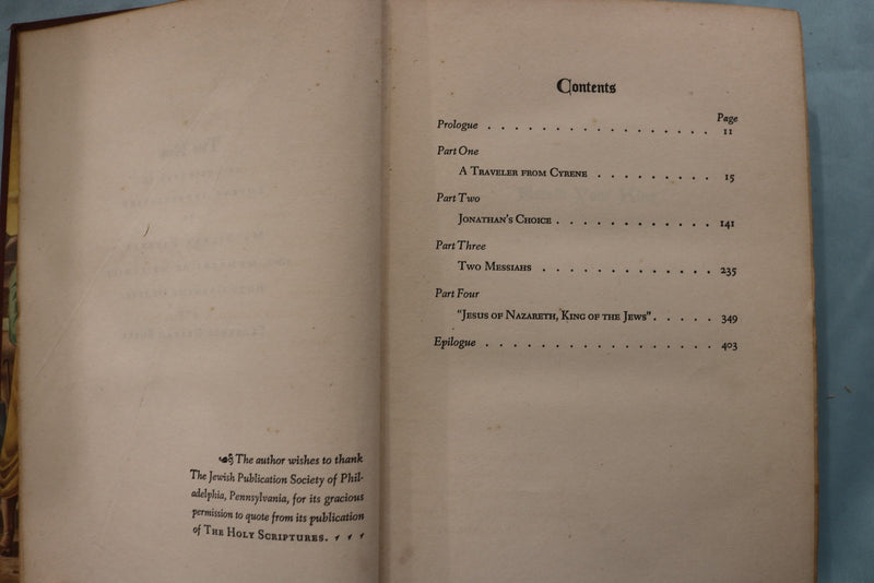 1945 BEHOLD YOUR KING HARDCOVER BOOK BY FLORENCE BAUER - KD 9635
