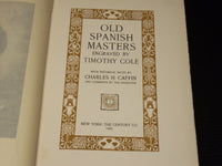 1907 OLD SPANISH MASTERS BOOK BY CAFFIN - ENGRAVED BY TIMOTHY COLE - KD 6132B