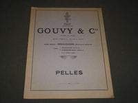 1930 GOUVY & CIE PELLES FRENCH CATALOGUE- SHOVELS - GREAT ILLUSTRATIONS - FR 520