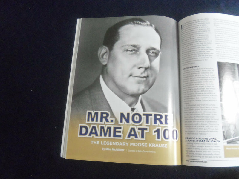 2013 LINDY'S SPORTS NOTRE DAME MAGAZINE - FIGHTING IRISH IN THE HUDDLE - ST 7160