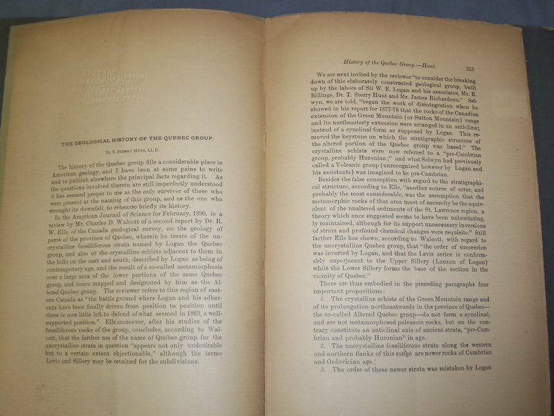 1890 THE GEOLOGICAL HISTORY OF THE QUEBEC GROUP - J 4893