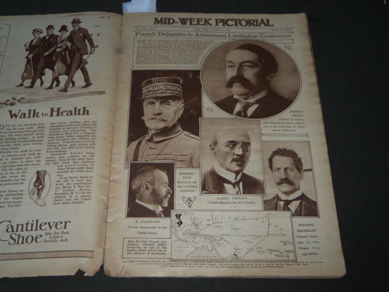 1921 OCTOBER 6 MID-WEEK PICTORIAL MAGAZINE SECTION - BASEBALL NUMBER - J 3253