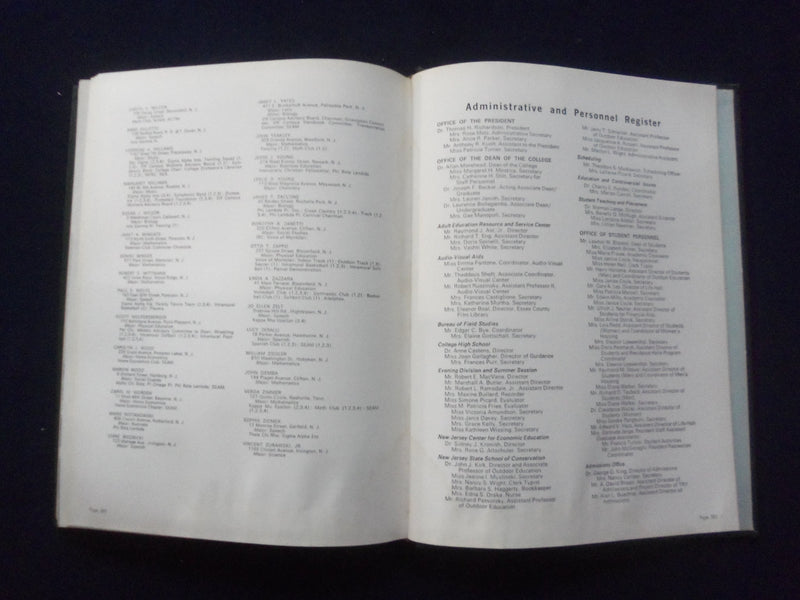 1968 MONTCLAIR STATE COLLEGE YEARBOOK - UPPER MONTCLAIR, NEW JERSEY - YB 3014