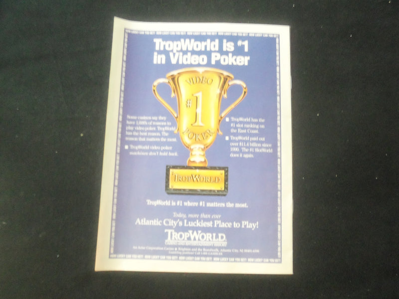 1995 MAY A.C. SHORECAST MAGAZINE - ATLANTIC CITY MONTHLY GUIDE - SP 8165V