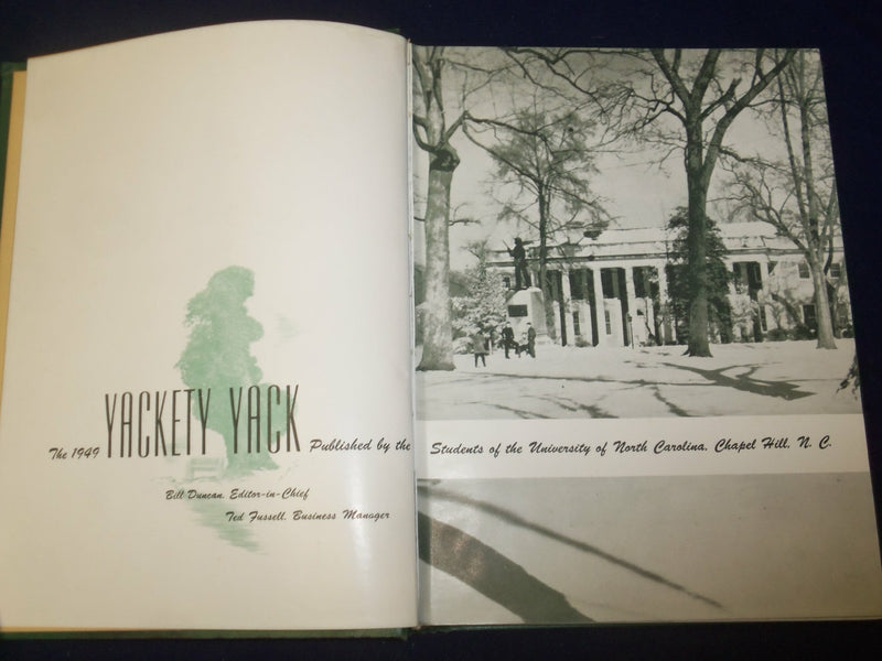 1949 YACKETY YACK UNIVERSITY OF NORTH CAROLINA YEARBOOK-CHAPEL HILL, NC- YB 1867