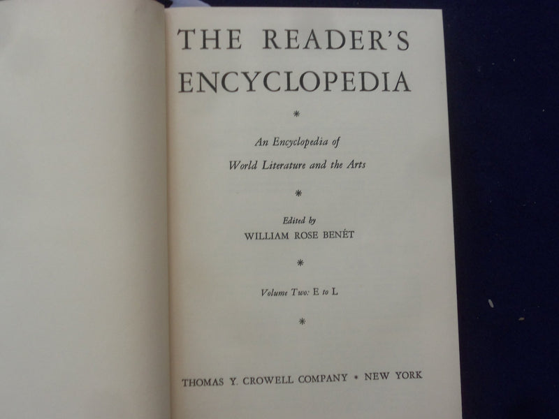 1948 THE READERS' ENCYCLOPEDIA HARDCOVER BOOKS - BOXED SET - 4 VOLUMES - KD 8832